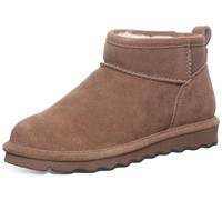 BEARPAW Botines cortos para mujer, varios colores, botines para mujer, sin cordones, cómodas botas de invierno, Cocoa, 42 EU