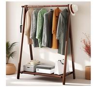 BEARQUN Perchero de Madera, Perchero de Madera de pie, Burro Ropa Plegable, Resistente y Estable, Maximum Load 80kg, para el Pasillo de la Oficina en casa : 60/80/100/120CMx46CMx150CM