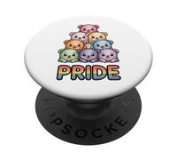 Bears - Bandera del Orgullo Gay del Arco Iris del Mes del Desfile aliado apilado PopSockets PopGrip Adhesivo