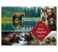 Bears Kingdom (Wall Calendar 2026 DIN A3 landscape), CALVENDO 12 Month Wall Calendar: Witness the life of the majestic kings of the forest
