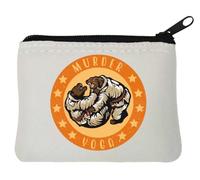 Bears - Monedero brasileño Jiu Jitsu Roll Murder Toga de neopreno, 10 x 11 cm, color blanco, White, Talla única