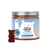 Bears with Benefits - Gominolas Ashwagandha - Estrés & Relax - 30 unidades | Keepin' It Calm - Ashwagandha, L-Teanina, Vitamina B1, B2, B6, B12 - Cura de 1 mes - Sin Azúcar, Vegano