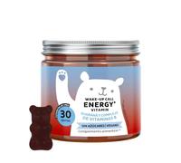 Bears with Benefits - Gominolas Guaraná Cafeína- Energía - 30 unidades | Wake Up Call Energy Vitamin - Guaraná, Vitaminas B6, B12, Biotina - Cura de 1 mes - Sin Azúcar, Vegano