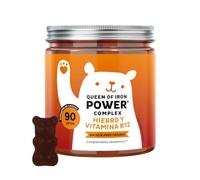 Bears with Benefits - Gominolas Hierro - Energía & Vitalidad - 90 unidades | Queen of Iron Power Complex - Hierro, Vitamina B12, C, B6, Tiamina, Yodo - Cura de 3 meses - Sin Azúcar, Vegano
