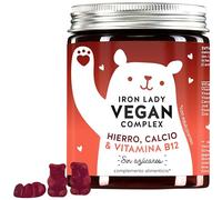 Bears with Benefits - Para la falta de hierro: Complejo vegano con altas dosis de hierro, vitamina B12, B1, B6, C, D3 y yodo - Gominolas vitamínicas - 60 unidades - Vegano - Sin azúcar