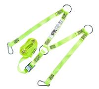 BearTOOLS Yugo de escalera de alta visibilidad + correa de escalera de alta visibilidad de 3 metros, bloqueo de leva C/W, solución completa de seguridad para escaleras, conector de bloqueo de leva,