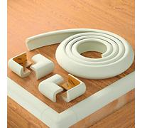 Beartop Esquineras Protectoras Bebe | Protector de Bordes Suave | Adhesivo Fuerte Tesa | Protege a Niños, Ancianos | Mesas, Encimeras, Cómodas | Autoadhesivo | Blanco Hueso