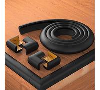 BEARTOP Protector de Bordes Suave | Fuerte Adhesivo Tesa | Protege a bebés, niños y Ancianos | para mesas, encimeras, cómodas | Protector de Bordes de Mesa Autoadhesivo | Negro