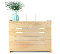 BEARUT Estante de enrutador de Madera para Montaje en Pared WiFi Router Caja de Almacenamiento Módem Cable Router Cubierta organizada Power Strip Gestión de Cables Hider Rack Necesita Montaje