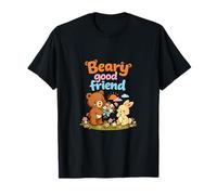 Beary Good Friend Cute Bear Flowers Juego de Palabras novedoso Camiseta