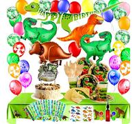 Bea's Party Platos Cumpleaños infantil dinosaurios decoracion dinosaurios cumpleaños fiesta dino cake topper vasos regalos invitados piñata vajilla carton