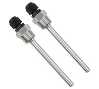 BEASAFY 2 manguitos de inmersión G1/2 pulgadas, acero inoxidable 304, manguitos de buceo, sonda de temperatura, rosca para sensor de temperatura, tubos de protección contra inmersión para termopares