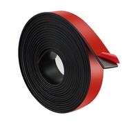 BEASAFY Tira de goma autoadhesiva, 3 m × 25 mm × 2 mm, junta de goma autoadhesiva, perfil de goma macizo, alfombrilla de goma de neopreno fuerte para bricolaje, protección de suelos, antideslizante