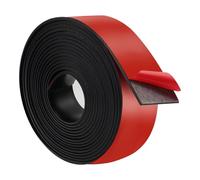 BEASAFY Tira de goma autoadhesiva, 3 m × 40 mm × 2 mm, junta de goma autoadhesiva, perfil de goma de neopreno fuerte, alfombrilla de goma para bricolaje, protección de suelos, antideslizante