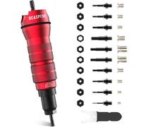 Beaspire Remachadora profesional para taladro o atornillador inalámbrico para tuercas M4-M10, de aluminio, acero y remaches de acero inoxidable, accesorio remachador de remaches