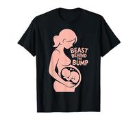 Beast Behind The Bump Padre padre marido bebé |-- Camiseta