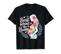 Beast Behind The Bump Padre padre marido bebé -------- Camiseta