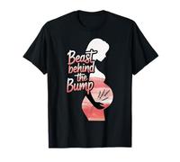 Beast Behind The Bump Padre Padre Marido bebé |- Camiseta