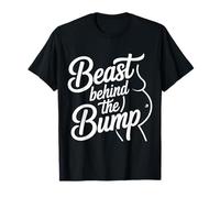 Beast Behind The Bump Padre padre marido bebé ------- Camiseta