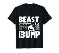 Beast Behind The Bump Padre Padre Marido bebé |- Camiseta
