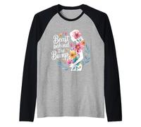 Beast Behind The Bump Padre Padre Marido bebé - Camiseta Manga Raglan