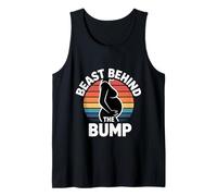 Beast Behind The Bump Padre Padre Marido bebé |- Camiseta sin Mangas