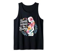 Beast Behind The Bump Padre Padre Marido bebé - Camiseta sin Mangas