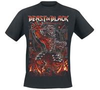 Beast In Black Power of The Beast Hombre Camiseta Negro 100% algodón Regular