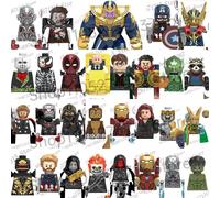 BEAST KINGDOM Iron Man Spider-Man Capitán América Loki Bloques de Construcción de Personajes de Dibujos Animados, Regalo de Cumpleaños, Juguetes para Niños 13