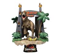 Figura Diorama T-Rex Puerta de Parque Jurásico Jurassic Park 15 cms