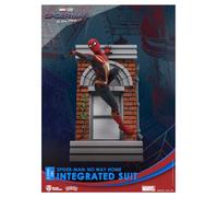 Beast Kingdom Spider-Man: No Way Home: Traje Integrado DS-101 D-Stage Diorama Estatua, Multicolor