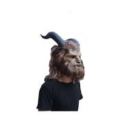 Beast Mask Beast Cosplay Mask with Wig for Adult