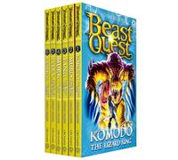Beast Quest Series 6 Collection - 6 Books RRP £29.94 (31. Komodo the Lizard King; 32. Muro the Rat Monster; 33. Fang the Bat Fiend; 34. Murk the Swamp Man; 35. Terra the Curse of the Forest; 36. Vespick the Wasp Queen)