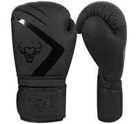 BEAST RAGE Guantes de Boxeo Cuero Muay Thai Entrenamiento Hide Kickboxing MMA Saco Manoplas de Boxeo Bolsa Combate Boxing Gloves para Sparring Fitness Mitts Artes (16 OZ)