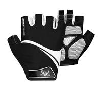 BEAST RAGE Guantes de ciclismo de medio dedo para hombres y mujeres, guantes de bicicleta transpirables sin dedos con palma antideslizante, absorción de golpes, acolchado de gel para ciclismo de
