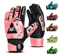 BEAST RAGE Guantes de Portero de Fútbol para Niños,Guantes de Portero de Fútbol para Niños con,Guantes de Fútbol para Niño. (Pink, Size 2 Suitable for 4 to 5 Years Old)