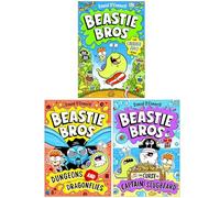 Beastie Bros Series 3 Books Collection Set By David O'Connell (The Cabbage Juice Crime, Dungeons and Dragonflies & The Curse of Captain Slugbeard)