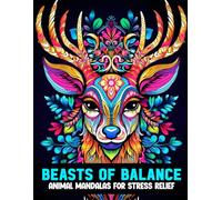 Beasts of Balance - Animal Mandalas for Stress Relief: Relaxing Adult Coloring Book for Anxiety Relief - Over 80 Animal Mandalas for Calm, Creativity, and Well-being