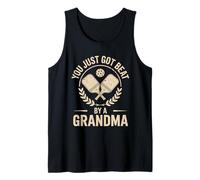Beat by A Grandma, Divertido Jugador de Pickleball, Dink Kitchen Camiseta sin Mangas