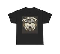 Beat Down Ghetto Graphic T Shirt Unisex Heavy Cotton tee Black S