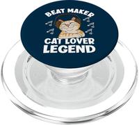 Beat Maker Cat Lover Legend Productor Musical Divertido PopSockets PopGrip para MagSafe