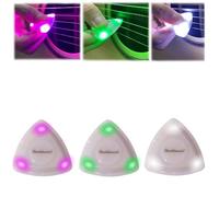 Beat Picks - Beatpicks Light up Guitar Pick, Dazzling Colourful Illuminated Guitar Plectrum - Auto LED Glowing Pick for Enhanced Stage Performance (Style A,3 Colors)