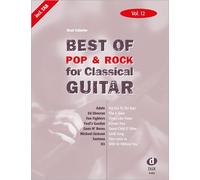 Beat Scherler Best of Pop & Rock for Classical Guitar Vol. 12 (Tapa blanda)