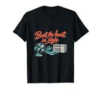 Beat The Heat in Style HVAC Termostato Humor Gráfico Camiseta