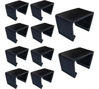 Beatanug 10 clips para muebles de patio, conectores de sofá de ratán al aire libre para sujetadores de sillas de mimbre, sofá modular modular para evitar que se mueva, color negro
