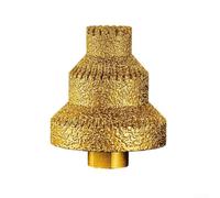 Beatanug Broca escalonada de flauta recta de 20 mm, 35 mm, 50 mm, abridor de agujeros para hojas de metal de aluminio, madera para rosca M10, accesorio de taladro de taller (modelo mejorado)