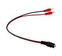 Beatanug Cable de carga con puerto CC para herramientas eléctricas, conector de 5,2 x 2,1 mm, 5,5 x 2,5 mm, alambre de goma grueso para una transferencia de energía segura, codificado por colores, 225
