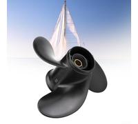 Beatanug Hélice fueraborda de aluminio marino para motores Mercury 6/8/9.9/10/15HP, 9 pulgadas de diámetro × 9 pulgadas de paso, rotación a la derecha, 8 palas, reemplazo OEM