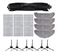Beatanug Piezas de repuesto para aspiradora robot para Laresar Pro M8 Pro D7, kit con cepillo lateral principal, paños de fregona, accesorios de limpieza