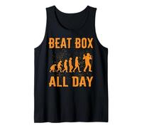 Beatbox All Day Music Old School Rap Micrófono Beatboxer Camiseta sin Mangas